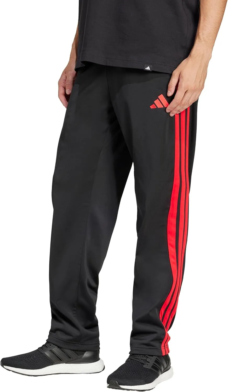 adidas Men's 3-Stripes Tricot Opem Hem Track Pants