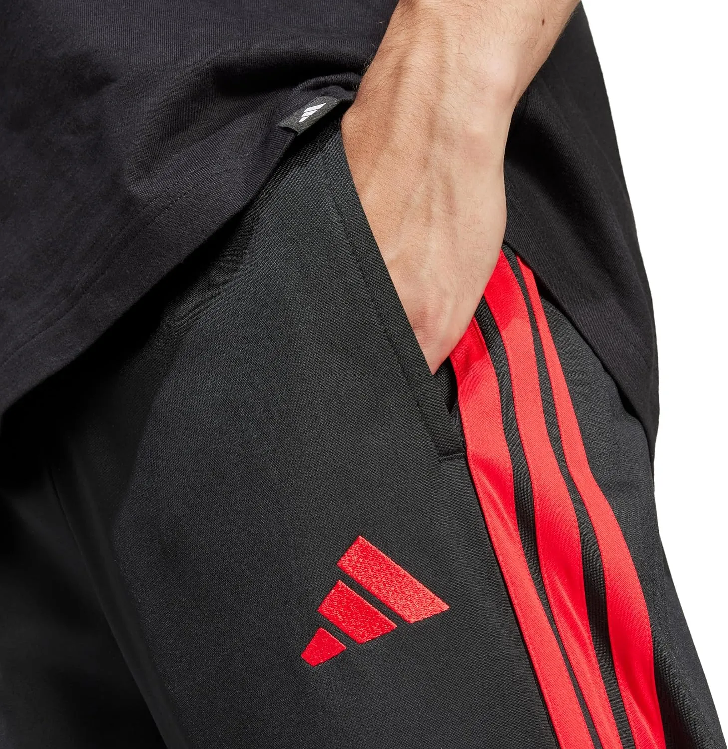 adidas Men's 3-Stripes Tricot Opem Hem Track Pants