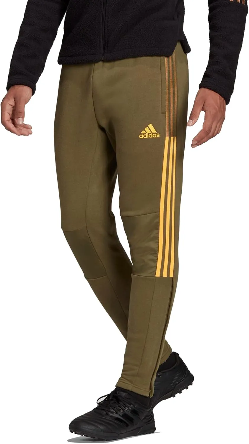 adidas Men's Aeroready Sereno Slim Tapered-Cut 3-stripes Pants