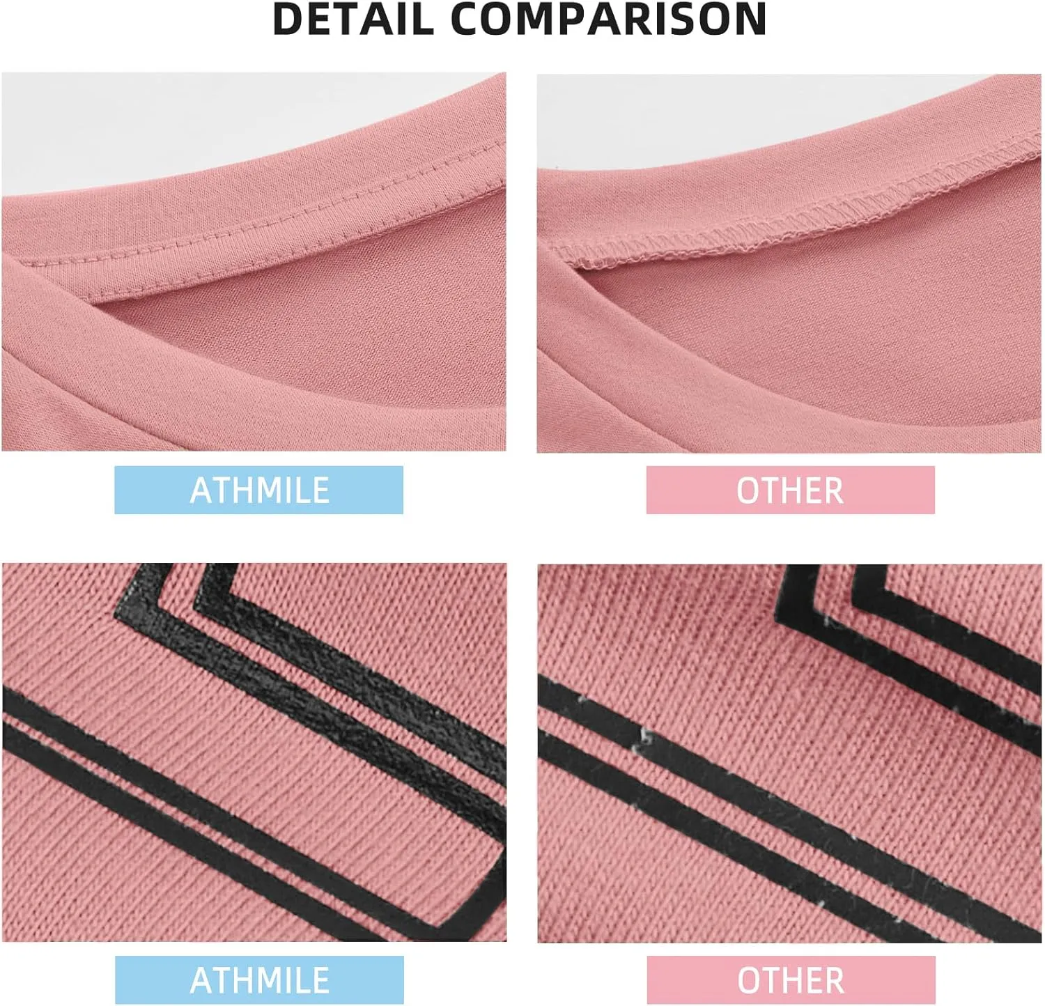 ATHMILE Womens Oversized T Shirts Loose Fit Crewneck Short Sleeve Tops Summer Casual Blouse Y2K 2025 Basic Tee Beach