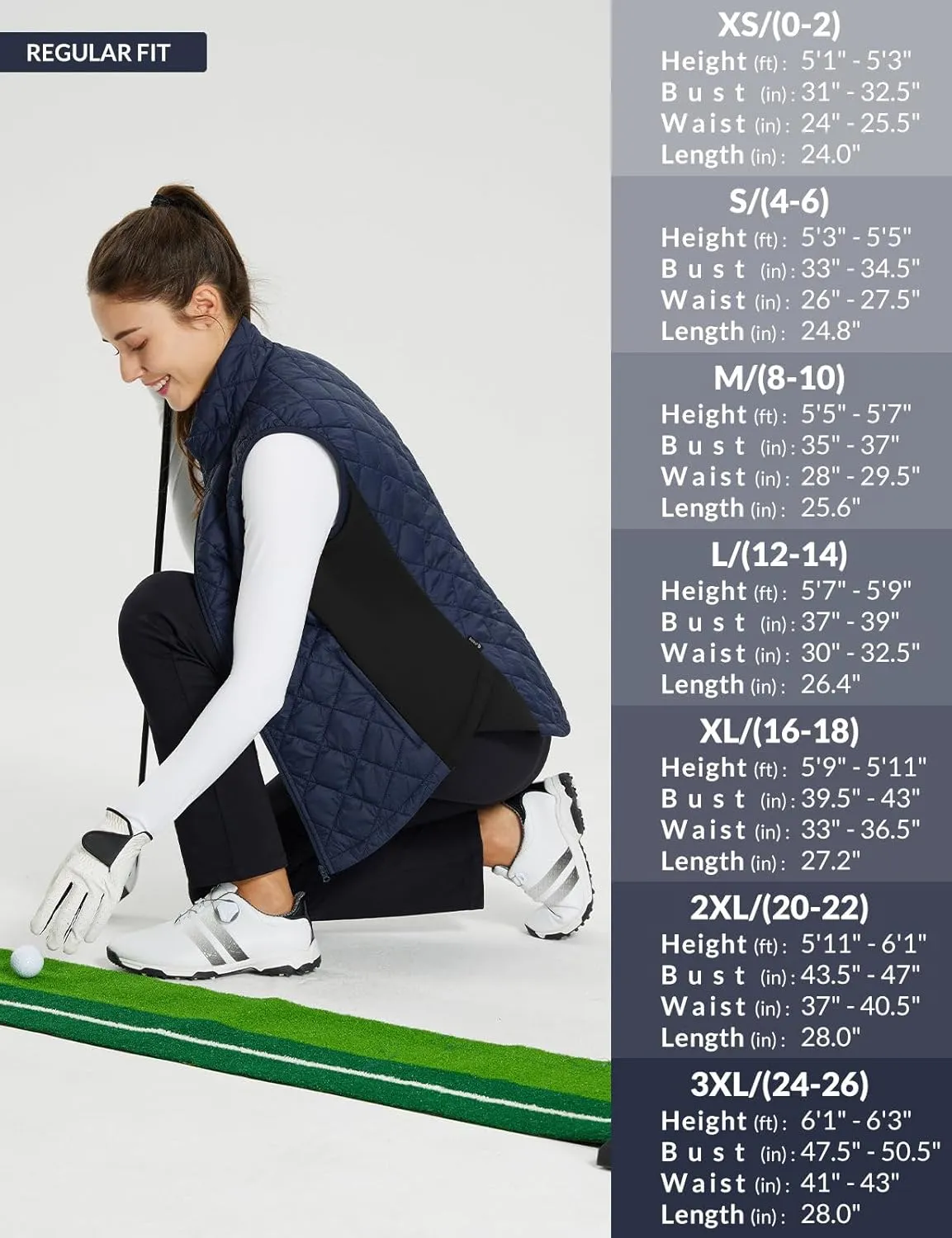 baleaf Women's Puffer Vest Lightweight Winter Warm Stand Collar Quilted Vests Water Resistant Zip Pockets