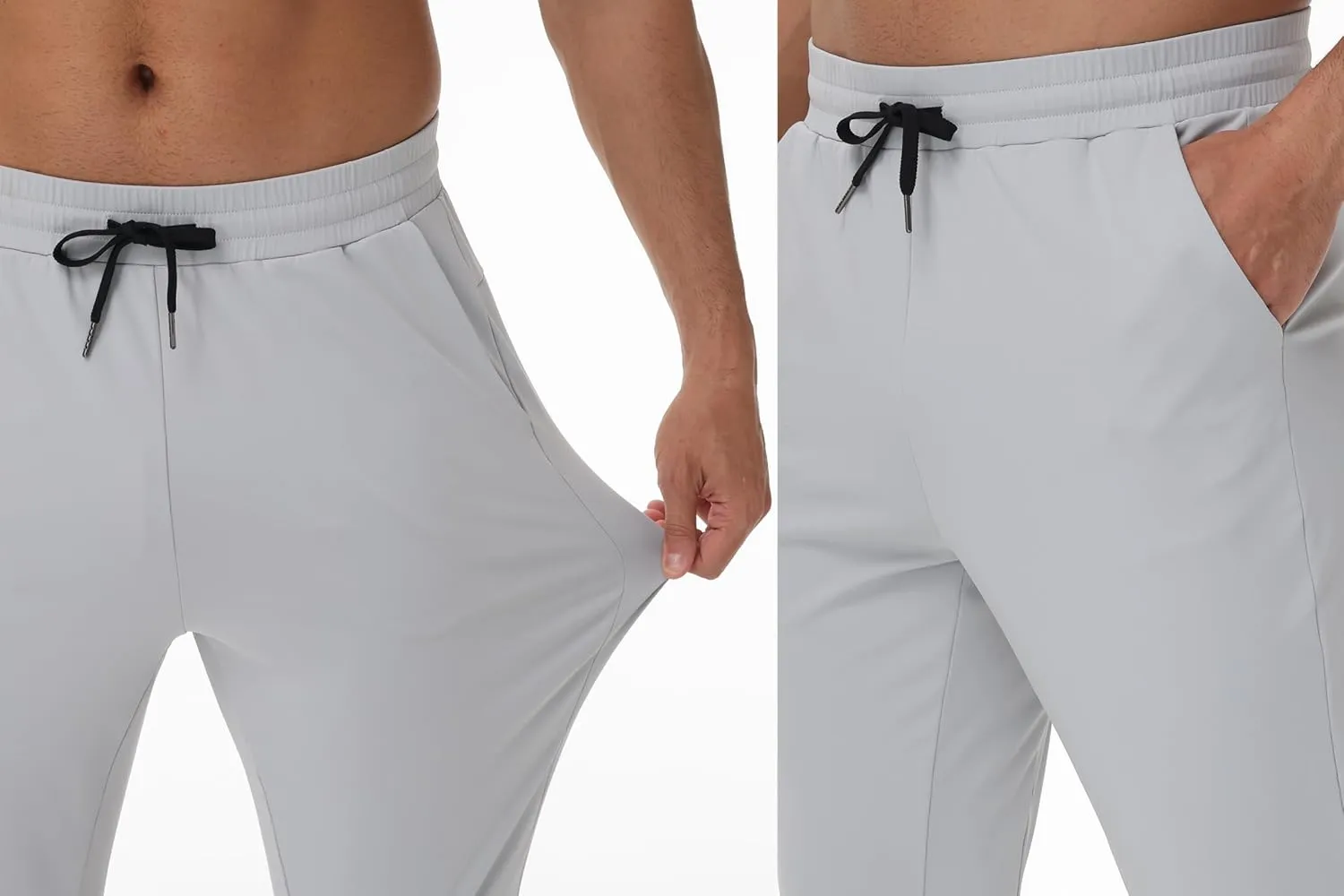Blaosn Athletic Joggers for Men with Pockets Gym Workout Jogging Sweatpants Stretch Casual Travel Tapered Track Pants