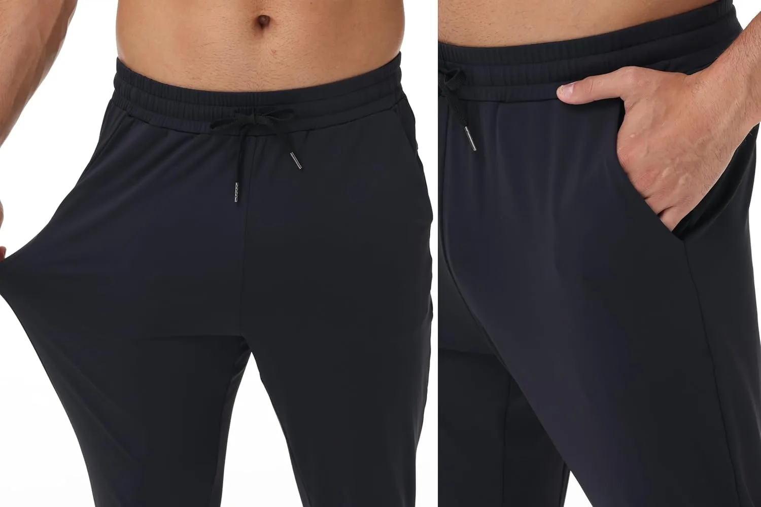 Blaosn Athletic Joggers for Men with Pockets Gym Workout Jogging Sweatpants Stretch Casual Travel Tapered Track Pants