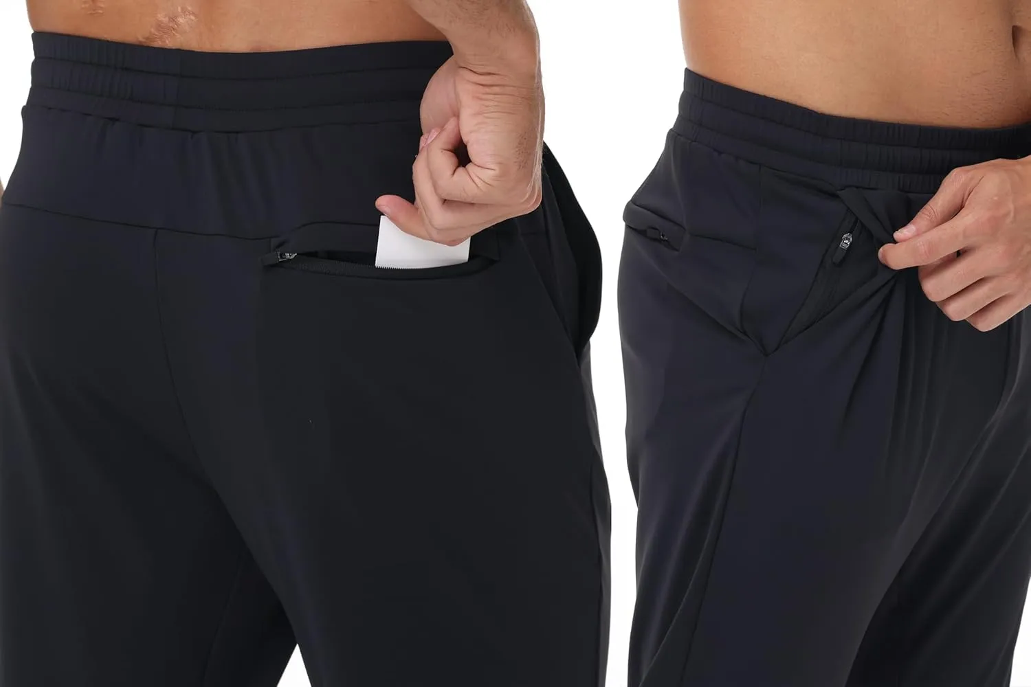 Blaosn Athletic Joggers for Men with Pockets Gym Workout Jogging Sweatpants Stretch Casual Travel Tapered Track Pants