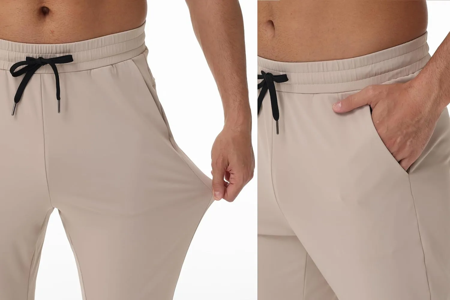 Blaosn Athletic Joggers for Men with Pockets Gym Workout Jogging Sweatpants Stretch Casual Travel Tapered Track Pants