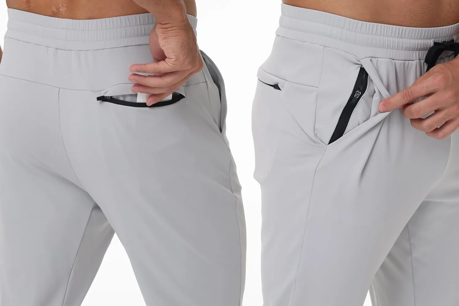 Blaosn Athletic Joggers for Men with Pockets Gym Workout Jogging Sweatpants Stretch Casual Travel Tapered Track Pants