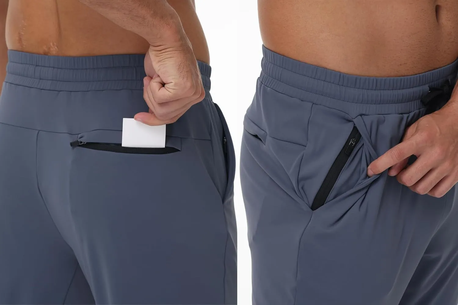 Blaosn Athletic Joggers for Men with Pockets Gym Workout Jogging Sweatpants Stretch Casual Travel Tapered Track Pants