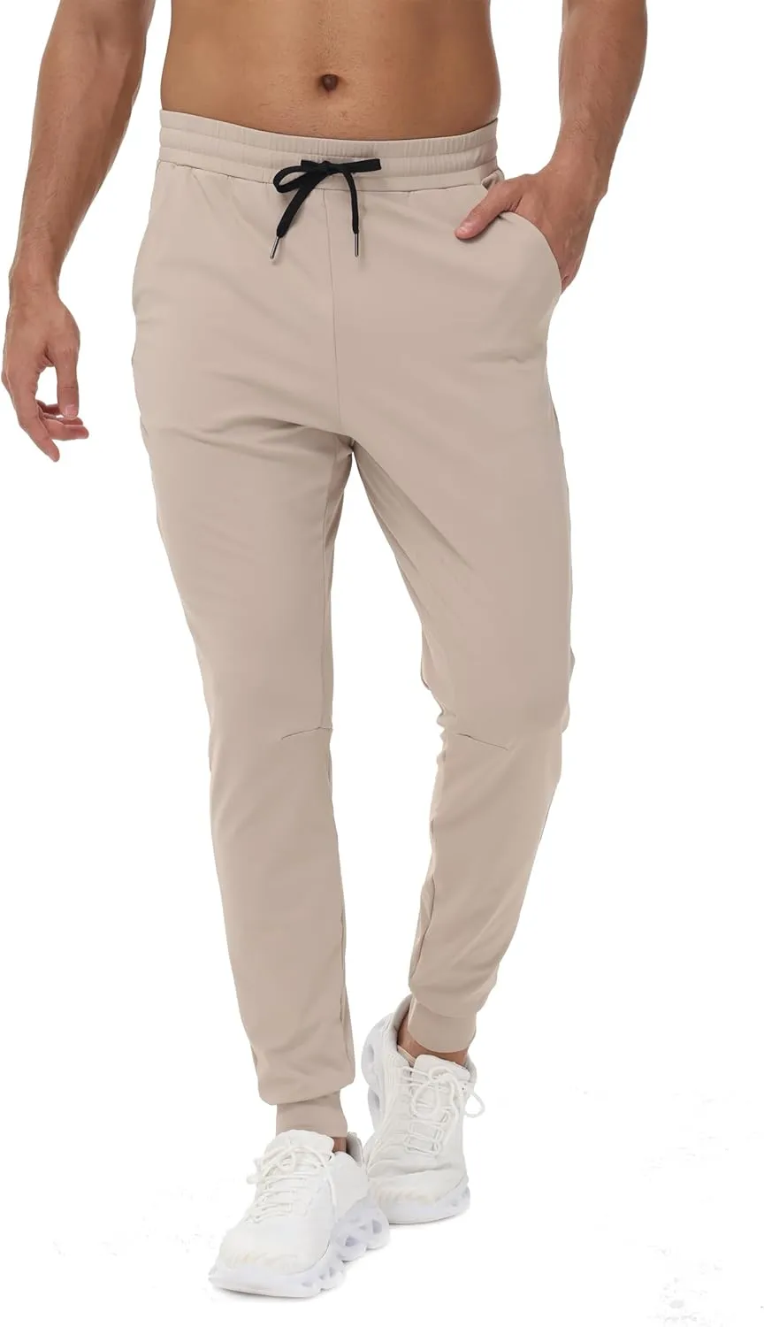 Blaosn Athletic Joggers for Men with Pockets Gym Workout Jogging Sweatpants Stretch Casual Travel Tapered Track Pants