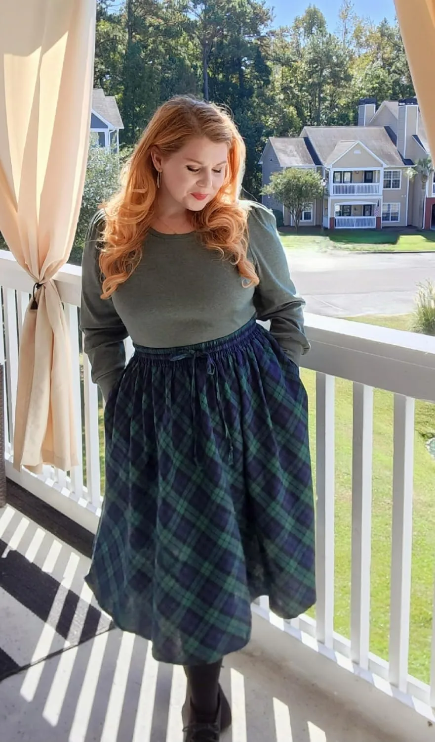 CARCOS Plus Size Midi/Mini Skirks for Women Solid/Star/Striped A Line Flowy High Waist Skirt XL-5XL