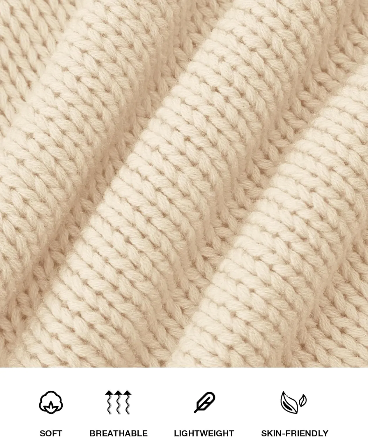 dowerme Women's Oversized Cardigan Casual Long Sleeve Open Front Drop Shoulder Cute Spring Sweaters Chunky Knit Outerwear