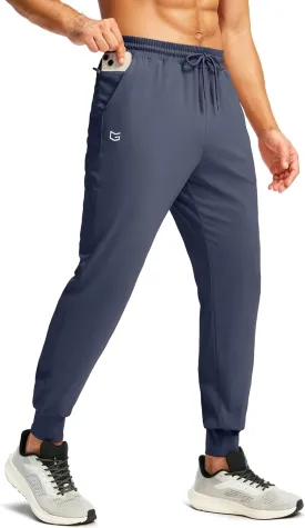 G Gradual Men's Joggers with Zipper Pockets Workout Track Pants Stretch Sweatpants for Men Athletic, Gym, Running