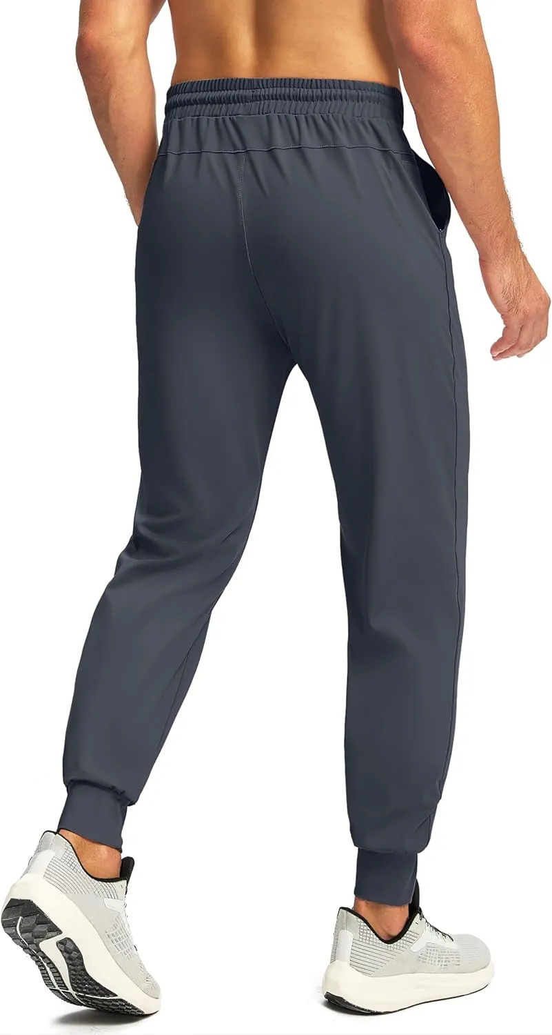 G Gradual Men's Joggers with Zipper Pockets Workout Track Pants Stretch Sweatpants for Men Athletic, Gym, Running