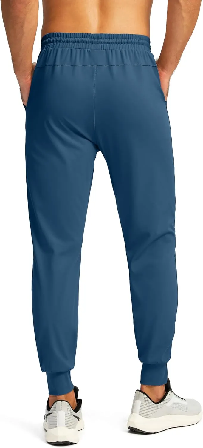 G Gradual Men's Joggers with Zipper Pockets Workout Track Pants Stretch Sweatpants for Men Athletic, Gym, Running