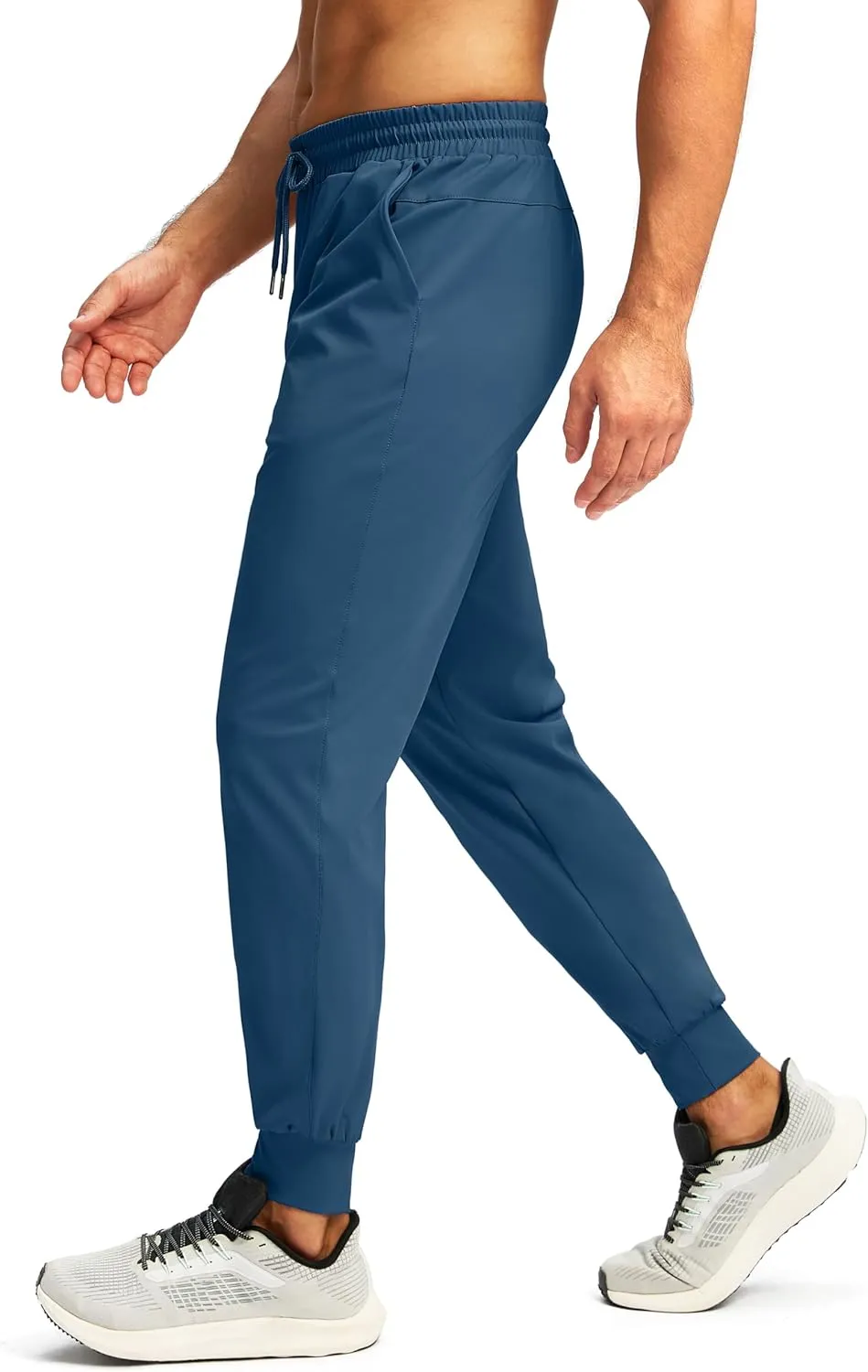 G Gradual Men's Joggers with Zipper Pockets Workout Track Pants Stretch Sweatpants for Men Athletic, Gym, Running