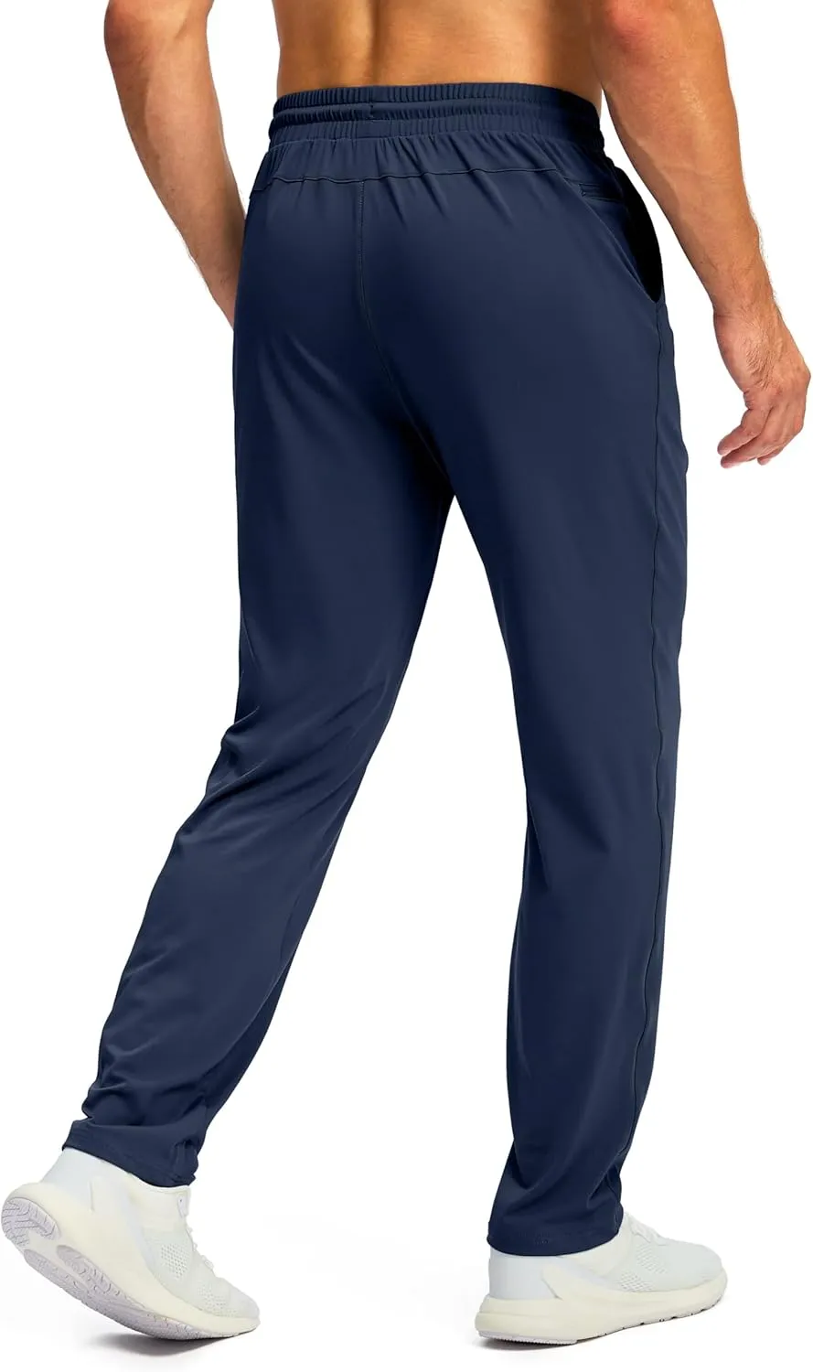 G Gradual Men's Sweatpants with Zipper Pocket Workout Athletic Track Pants Stretch Tapered Joggers for Gym Running Jogging