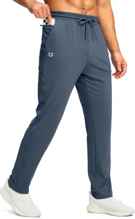 G Gradual Men's Sweatpants with Zipper Pocket Workout Athletic Track Pants Stretch Tapered Joggers for Gym Running Jogging