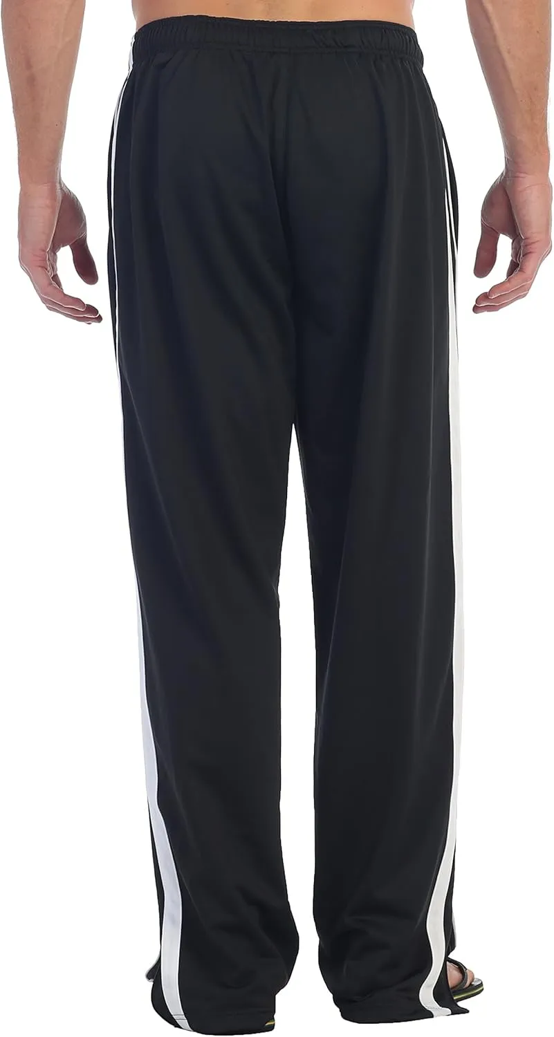 Gioberti Mens Athletic Track Pants with Zip Bottom