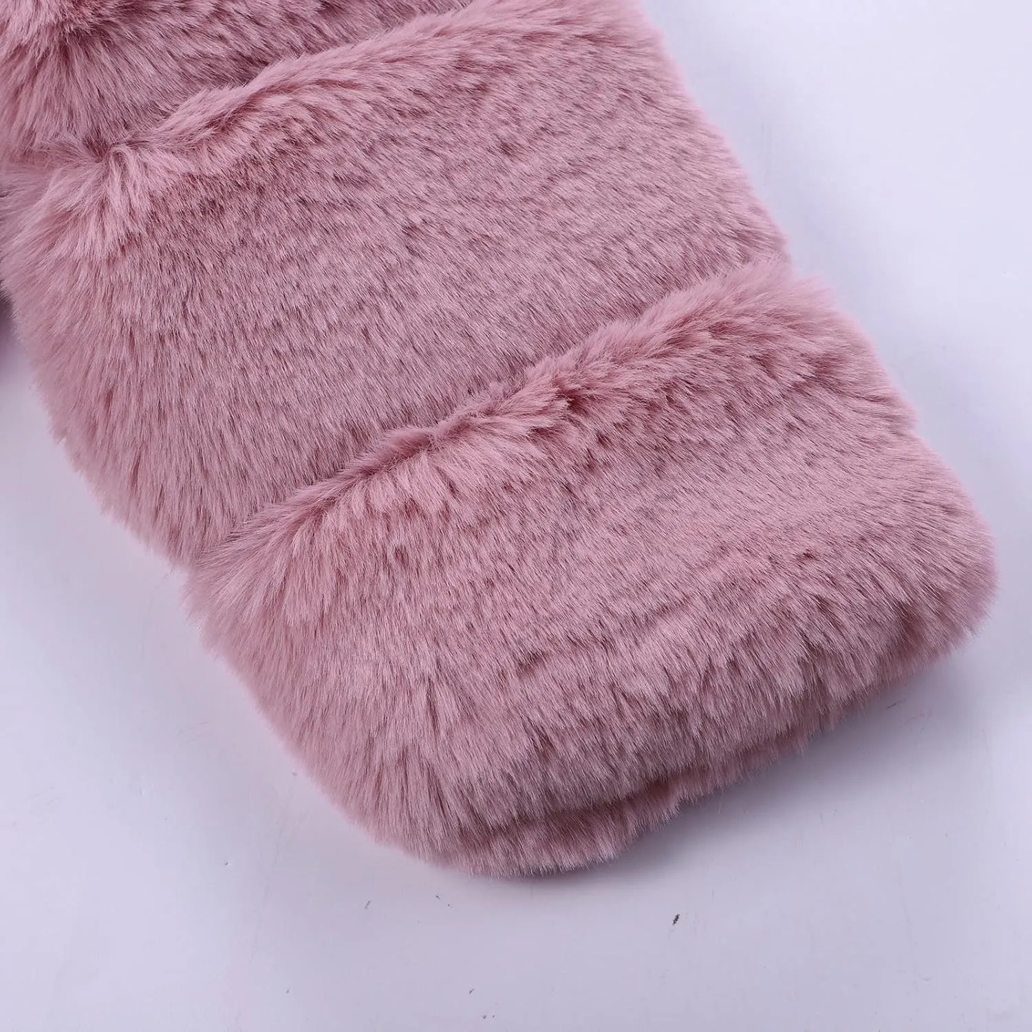 Girls Faux Fur Jacket Plush Sherpa Teddy Coat with Hood Toddler Winter Coats Warm Fuzzy Jackets Trendy Outerwear
