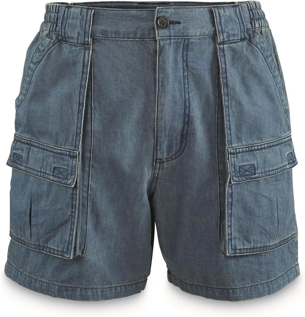 Guide Gear Cargo Shorts for Men Wakota - Casual and Cotton 6 Inch Inseam Shorts