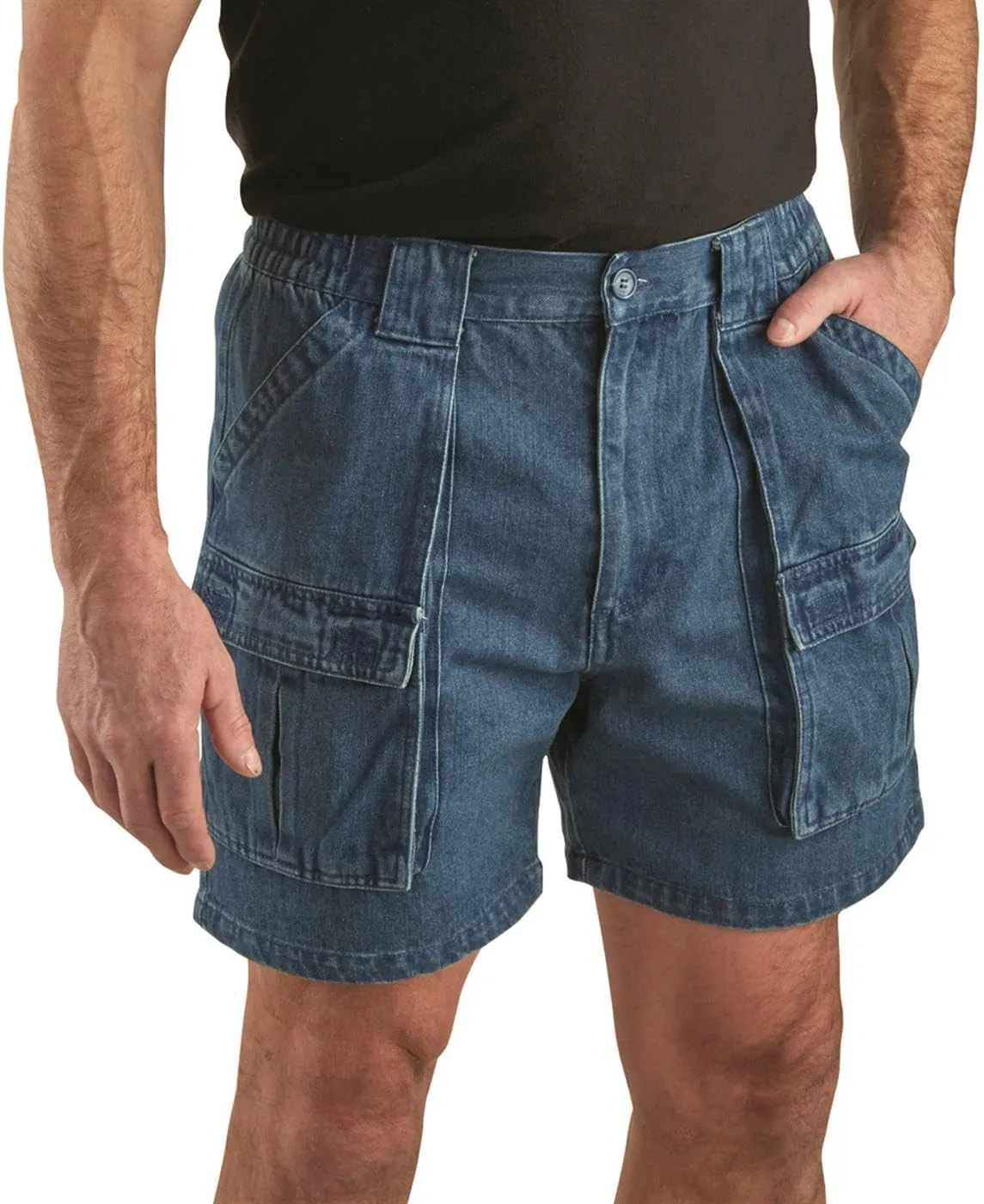 Guide Gear Cargo Shorts for Men Wakota - Casual and Cotton 6 Inch Inseam Shorts