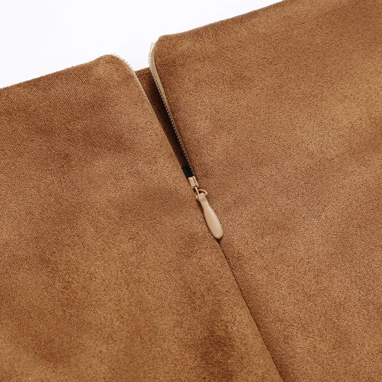 IDEALSANXUN Midi Plaid Skirts for Women Fall Winter Knee Length Pencil Wool Skirt with Slit