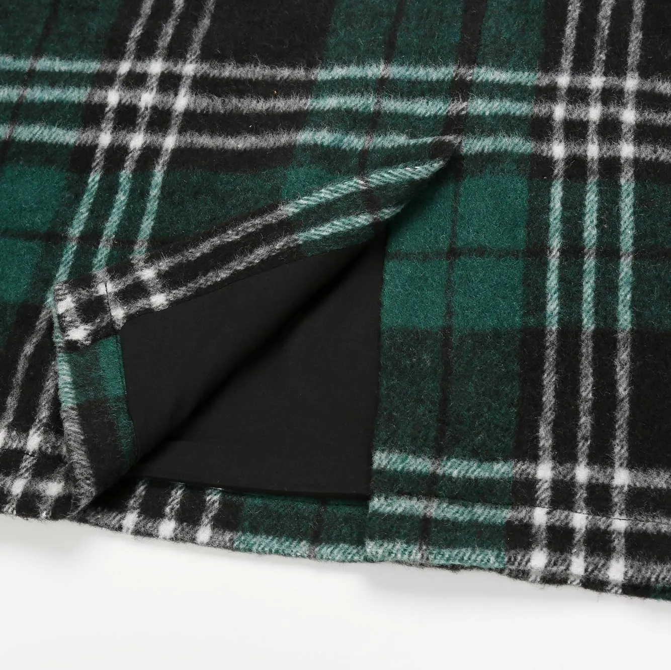 IDEALSANXUN Midi Plaid Skirts for Women Fall Winter Knee Length Pencil Wool Skirt with Slit