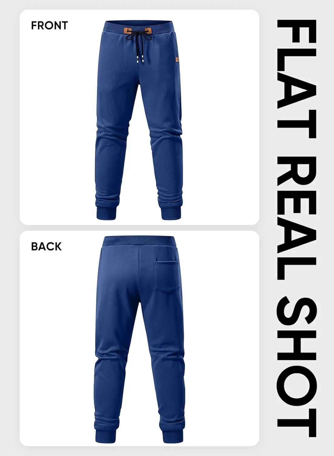 JMIERR Men's Sweatpants with Zipper Pockets Fleece Tapered Joggers Drawstring Waist Athletic Gym Running Workout Track Pants