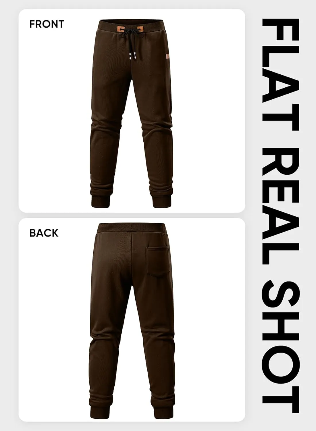 JMIERR Men's Sweatpants with Zipper Pockets Fleece Tapered Joggers Drawstring Waist Athletic Gym Running Workout Track Pants