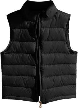 Kids Baby Girls&Boys Winter Puffer Vest Cute High Neck Vest Lightweight Quilted Puffer Sleeveless Jacket Outwear