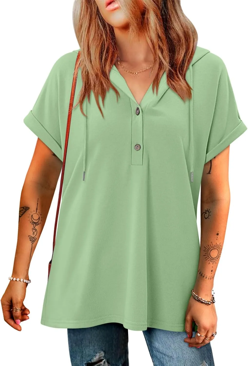Magritta Womens Plus Size Tops Basic Clothes 2025 Side Slits Tshirts Workout Casual Outfits Short Sleeve Loungewear