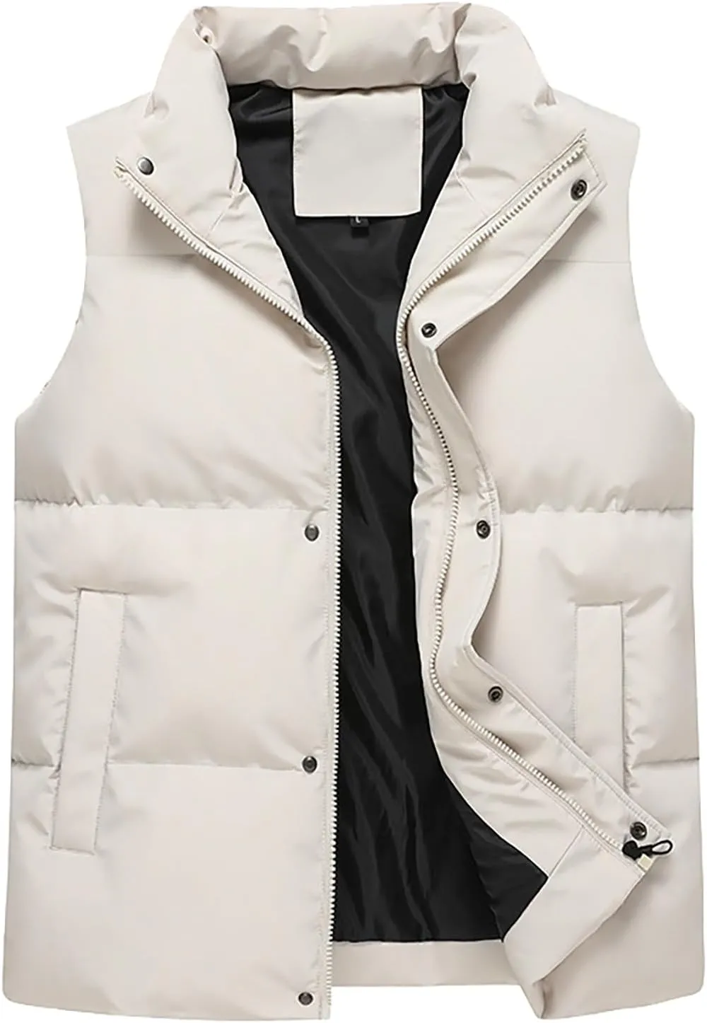Men's Winter Lightweight Puffer Vest Men's Women's Winter Heating Vest Lightweight Sleeveless Jacket Casual Puffy Vests