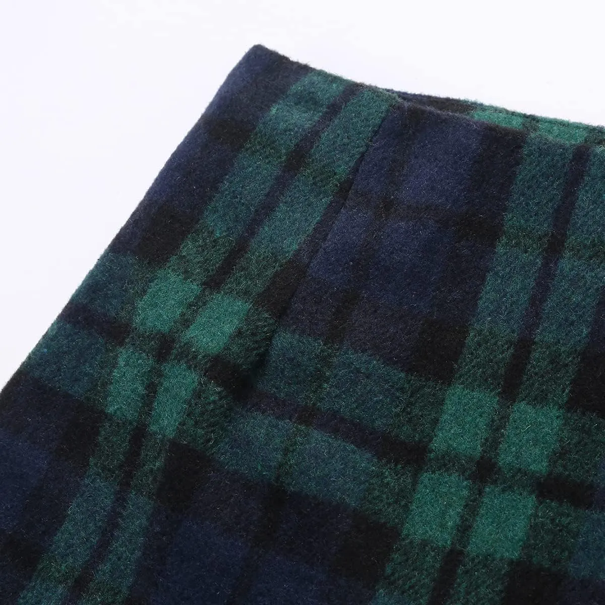 Mywinway Plaid Mini Skirt for Women Fall Winter High Waist A Line Bodycon Pencil Fall Skirts