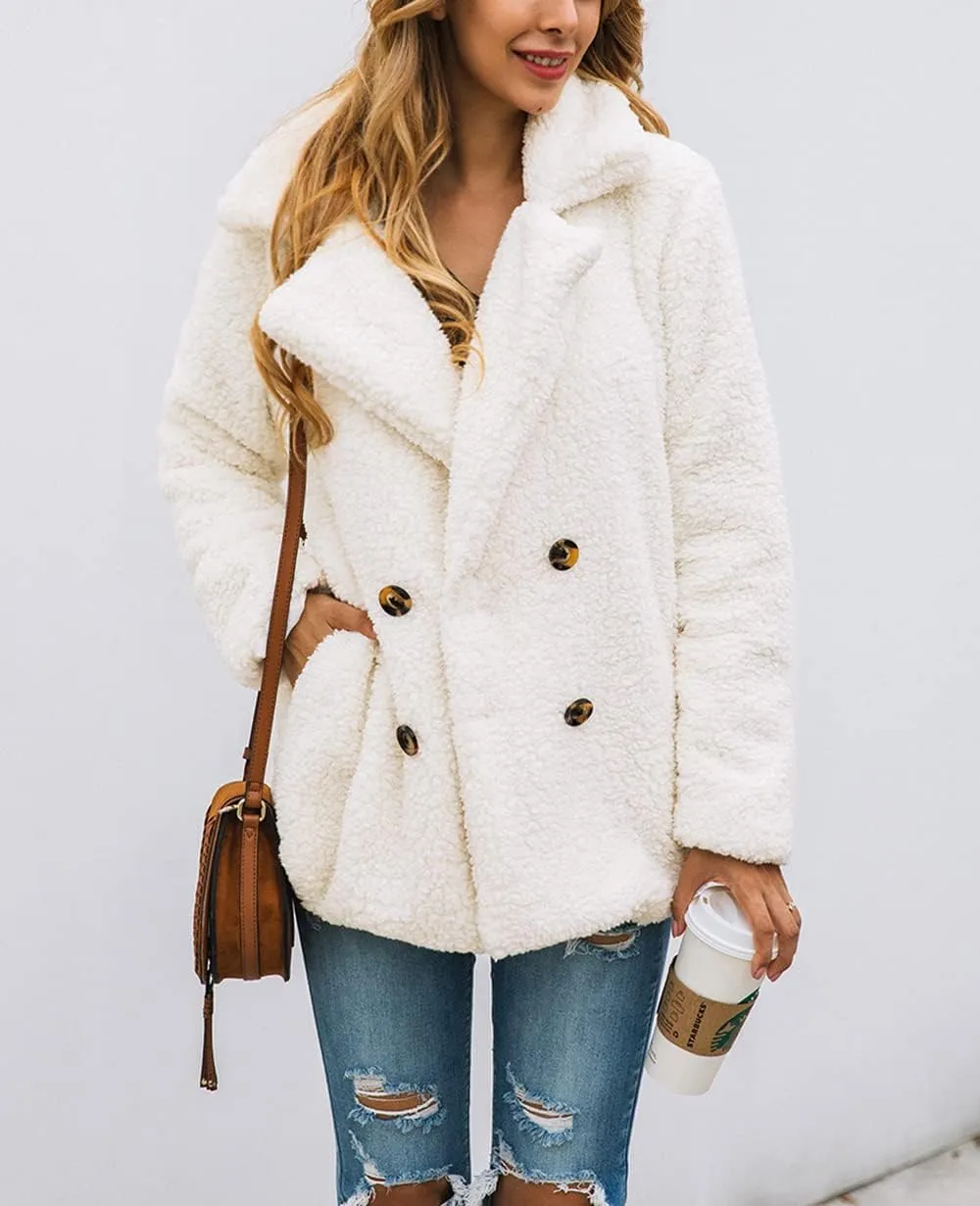PRETTYGARDEN Women's Fashion Winter Coat Sherpa Fleece Faux Fur Shearling Oversized Trendy Jackets Warm Outerwear