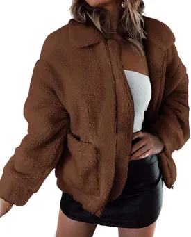 PRETTYGARDEN Women's Fashion Winter Coat Sherpa Fleece Faux Fur Shearling Oversized Trendy Jackets Warm Outerwear