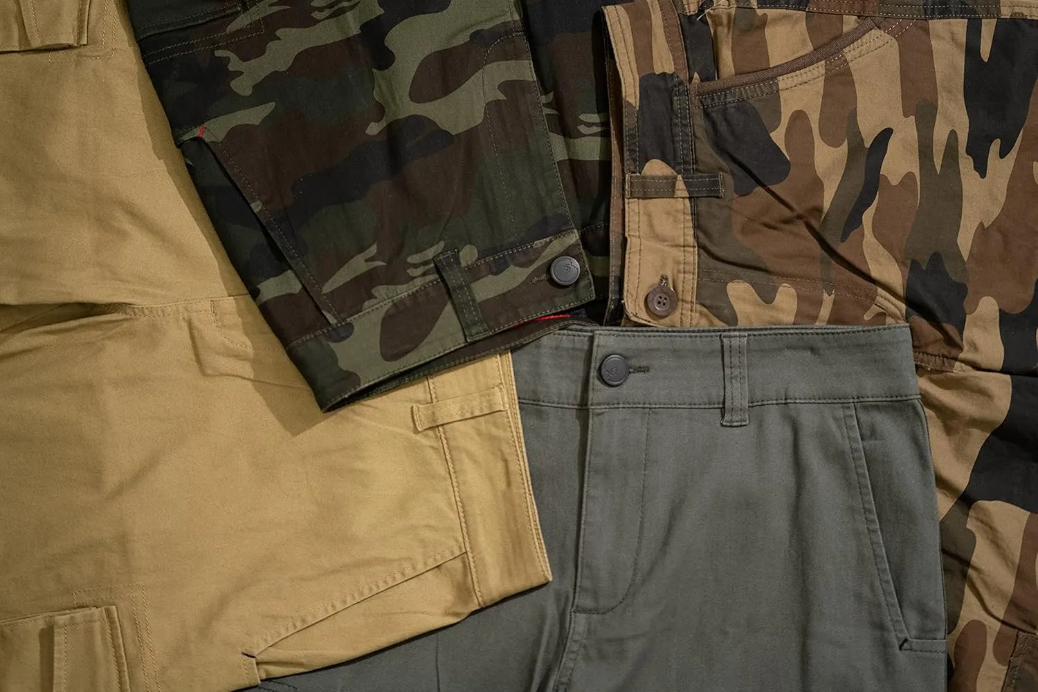 RAW X Mens Belted Cargo Shorts, Relaxed Fit Casual Knee Length Cargo Shorts for Men (Big and Tall Shorts for Men)