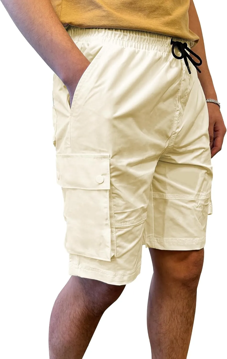 Southpole Men's Quick Dry Water Resistant Cargo Shorts, Inseam 9", Slim Fit, Lightweight