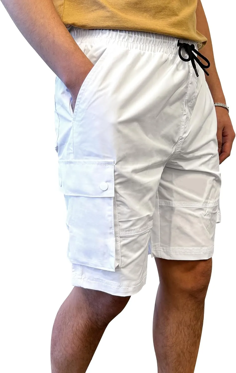 Southpole Men's Quick Dry Water Resistant Cargo Shorts, Inseam 9", Slim Fit, Lightweight
