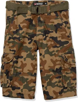 Southpole Men's Ripstop Belted Cargo Shorts