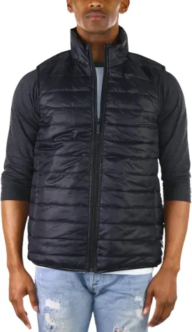 ToBeInStyle Men's Lightweight Layering Insulating Zip Up Puffer Vest