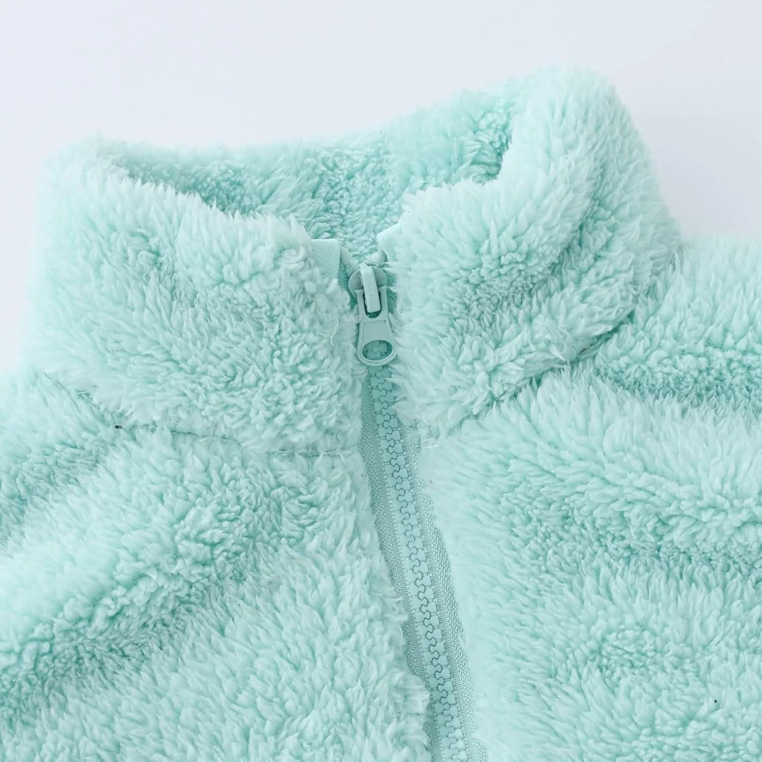 Toddler Baby Boy Girl Fleece Vest Fuzzy Sherpa Sleeveless Waistcoat Fall Winter Faux Fur Jacket Vest with Pockets
