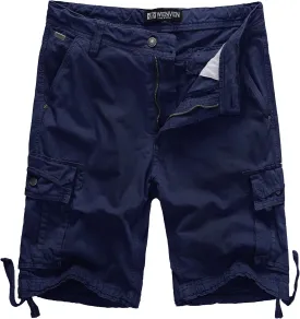 WenVen Men's Cotton Twill Cargo Shorts Classic Relaxed Fit- Reg and Big & Tall Sizes