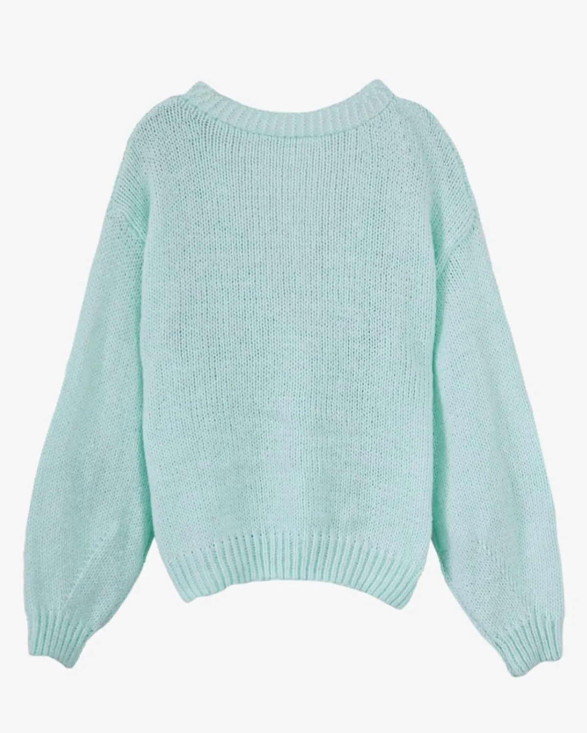 Y2k Sweater Cardigan for Women, Long Sleeve V-Neck Button Crochet Flower Knit Womens Clothes.