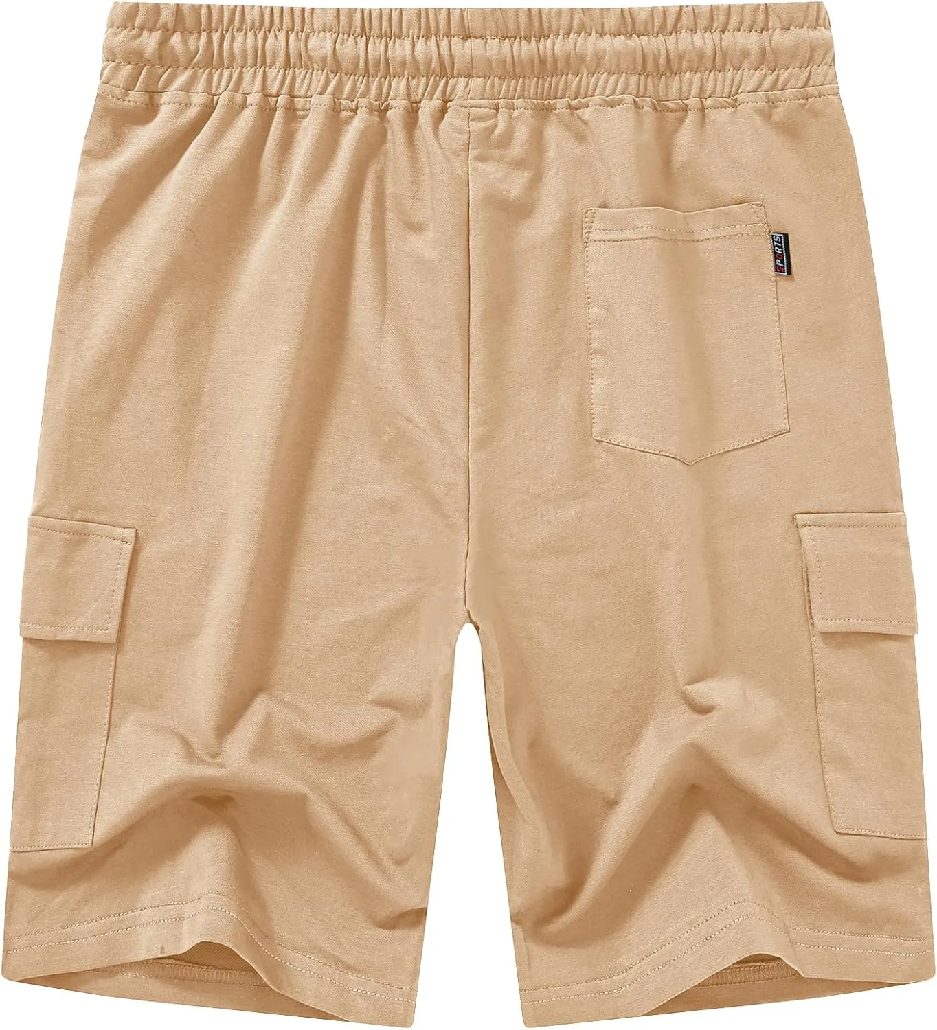 YuKaiChen Men's Casual Cargo Shorts Classic Relaxed Fit Drawstring Elastic Waist with Pockets