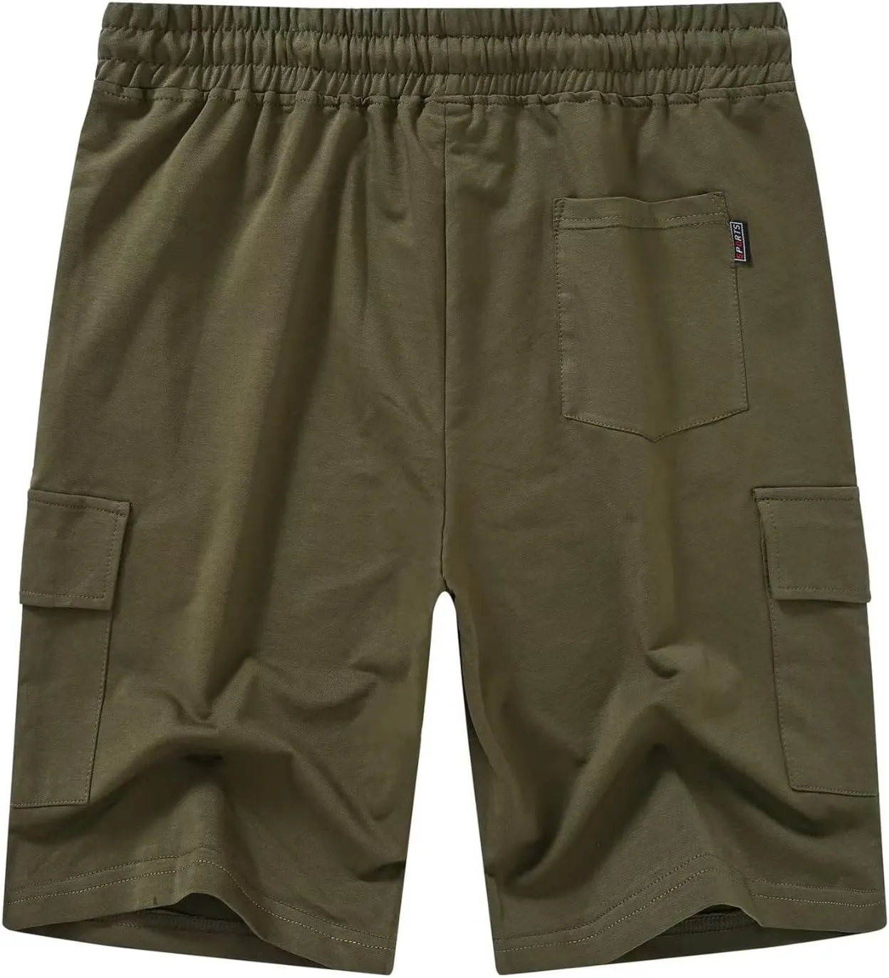 YuKaiChen Men's Casual Cargo Shorts Classic Relaxed Fit Drawstring Elastic Waist with Pockets